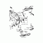 Схема узла: Крепление двигателя для Kawasaki ZX636 Ninja ZX-6R ABS KRT Edition