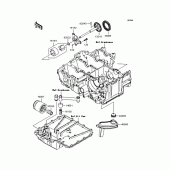 Схема вузла: Масляний насос & Масляний фільтр Kawasaki ZX1400 ZZR1400