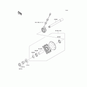 Схема вузла: Ступиця переднього колеса для Kawasaki KLX450 KLX450R