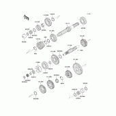 Схема узла: Трансмиссия для Kawasaki ZG1000 1000GTR