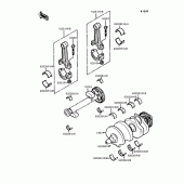 Схема узла: Коленчатый вал для Kawasaki EX400 GPZ400S