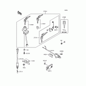 Схема вузла: Замок запалювання для Kawasaki EX250 ZZR250