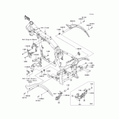 Схема вузла: Frame fittings(a2) для Kawasaki VN2000 Vulcan 2000
