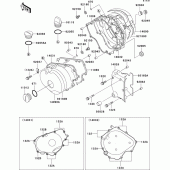 Схема вузла: Engine cover(s) для Kawasaki EL250 Eliminator 252