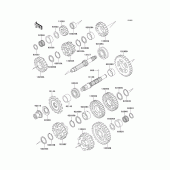 Схема узла: Трансмиссия для Kawasaki ZX600 Ninja ZX-6R