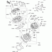 Схема вузла: Головка циліндра для Kawasaki VN1500 VN1500 Classic