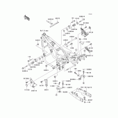 Схема вузла: Кріплення двигуна для Kawasaki ZR750 ZR-7