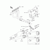Схема узла: Выхлопная система (s) для Kawasaki ZX900 Ninja ZX-9R
