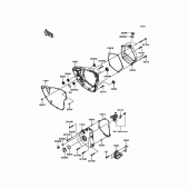 Схема вузла: Engine Cover(s) для Kawasaki KX250/ KX252 KX250F