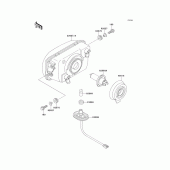 Схема вузла: Head lamp для Kawasaki EX500 GPZ500
