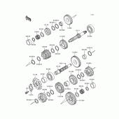 Схема узла: Трансмиссия для Kawasaki EX250 Ninja 250