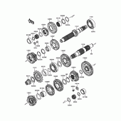 Схема вузла: Трансмісія для Kawasaki EN650 Vulcan S ABS