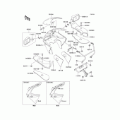 Схема узла: Cowling(zx600-f3) для Kawasaki ZX600 Ninja ZX-6R
