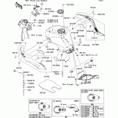 Схема узла: Fuel tank(1/2) для Kawasaki ZX600 Ninja ZX-6R