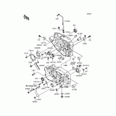Схема узла: Картер двигателя (BJ250-F3) для Kawasaki BJ250 250TR