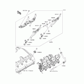 Схема узла: Top feed injecter для Kawasaki ZX600 Ninja ZX-6R