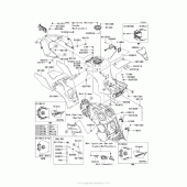 Схема узла: Топливный бак для Kawasaki ZX1400 Ninja ZX-14R