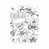 Схема узла: Электрооборудование для Kawasaki EN650 Vulcan S SE