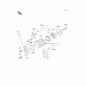 Схема вузла: Gear change drum/shift fork(s) для Kawasaki KLX110 KLX110