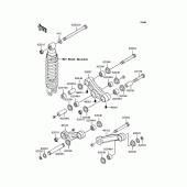 Схема вузла: Задня підвіска для Kawasaki ZX900 GPZ900R