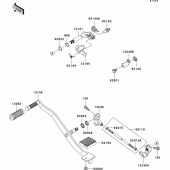 Схема узла: Переключатель передач для Kawasaki VN900 VN900 Classic