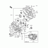 Схема узла: Картер двигателя для Kawasaki KLX250 D-Tracker