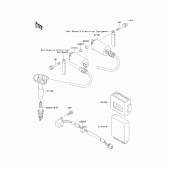 Схема вузла: Ignition system для Kawasaki EX250 GPX250R