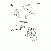 Схема узла: Крыло для Kawasaki EX400 GPZ400S