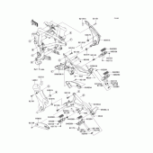 Схема вузла: Підніжки для Kawasaki EX400 Ninja 400R