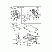 Схема вузла: Масляний піддон для Kawasaki ZR400 Zephyr X