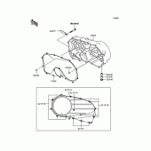 Схема вузла: Right engine cover для Kawasaki VN400 Vulcan Drifter