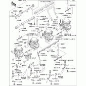 Схема вузла: Карбюратор(1/4) для Kawasaki ZG1000 1000GTR