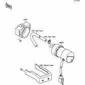 Схема узла: Fuel pump для Kawasaki VN1500 VN-15 SE