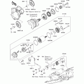 Схема узла: Starter motor для Kawasaki ZX600 Ninja ZX-6R