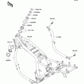 Схема узла: Рама для Kawasaki ZR1200 ZRX1200