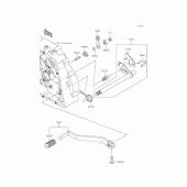 Схема вузла: Лапка КПП для Kawasaki KLX125 D-Tracker