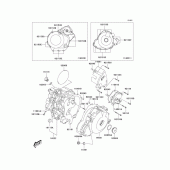 Схема вузла: Engine cover(s) для Kawasaki KLV1000