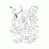 Схема узла: Радиатор (1/2) для Kawasaki ZX900 Ninja ZX-9R