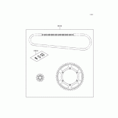 Схема вузла: Chain kit для Kawasaki KX250/ KX252 KX250