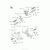 Схема вузла: Підніжки для Kawasaki ZX1400 Ninja ZX-14R ABS