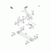 Схема узла: Лапка тормоза для Kawasaki ZR400 Zephyr X