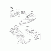 Схема вузла: Taillight(s) для Kawasaki ZX636 Ninja ZX-6R