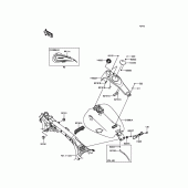 Схема вузла: Паливний бак для Kawasaki VN1700 Vulcan 1700 Vaquero ABS