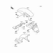 Схема вузла: Fender для Kawasaki ZX400 ZXR400R