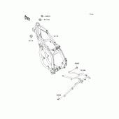 Схема вузла: Рама для Kawasaki KX250/KX252 KX250