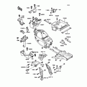Схема узла: Кронштейн для Kawasaki ZX750 Ninja ZX-7