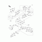 Схема узла: Поворотники для Kawasaki ZX750 Ninja ZX-7R