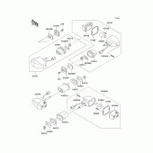 Схема узла: Поворотники для Kawasaki ZX600 Ninja ZX-6RR