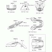 Схема узла: Decals(black)(ddfa) для Kawasaki ZR1000 Z1000
