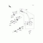 Схема узла: Kickstarter mechanism для Kawasaki BR125 Bajaj Wind